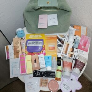 Makeup Sample Lot with Cosmetics Bag